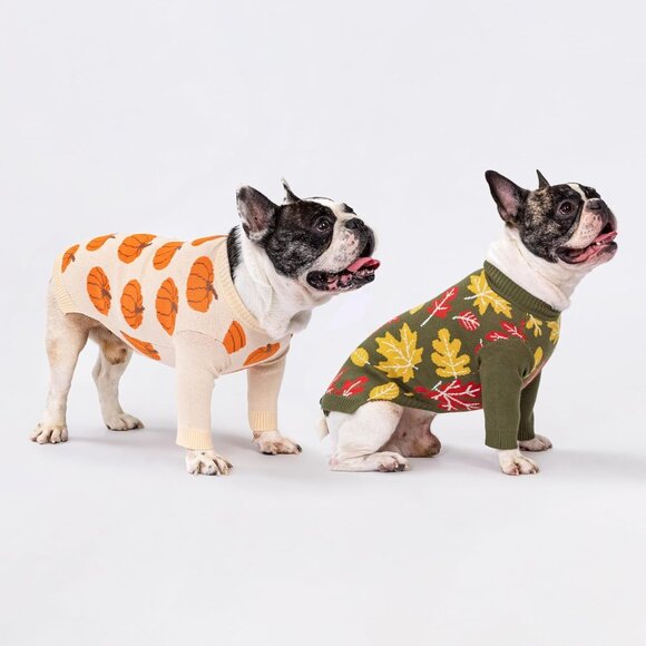 Warm Pumpkin Dog Sweater for Small Breeds - Ideal for Thanksgiving & Fall Days - Picture 4 of 8